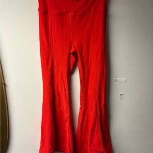FP Movement by Free People Bright Red Flare Pants